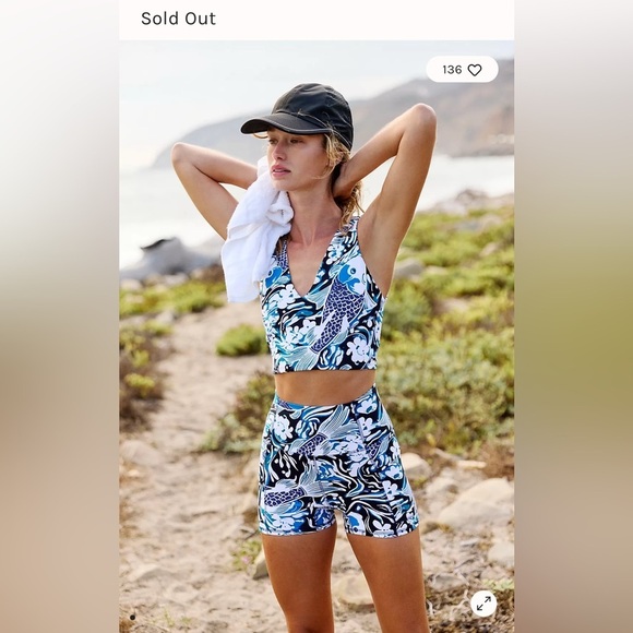 NWOT Free People Movement Never Better Printed Run Shorts sz XS - Picture 5 of 6